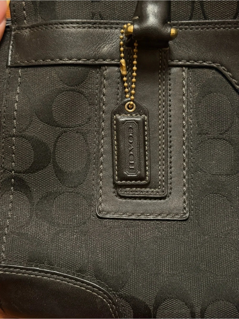 Black Hamptons carryall handbag